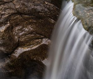 Water flowing from dam