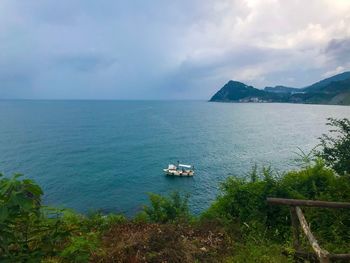 Scenic view of sea against sky