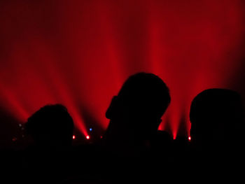 People enjoying at night