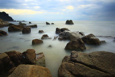 Scenic view of sea against sky