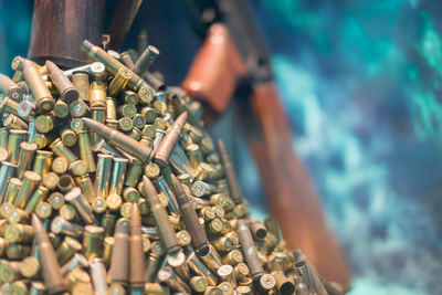 Close up of bullets