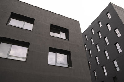 Low angle view of building against clear sky