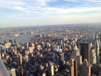 Aerial view of buildings in city