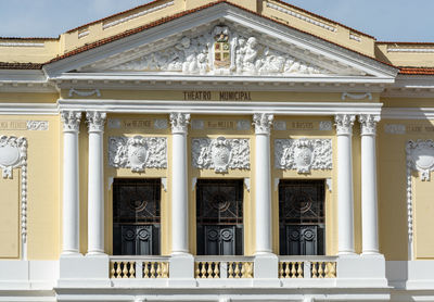 Low angle view of historical building