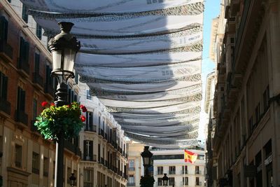 Low angle view of buildings against sky
