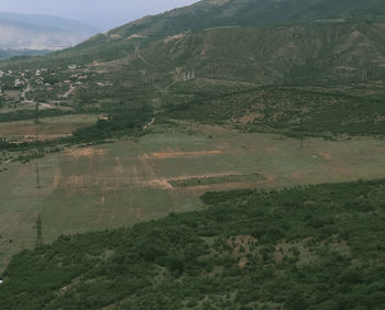 High angle view of landscape