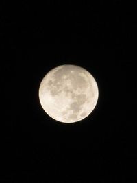 Scenic view of moon against sky at night