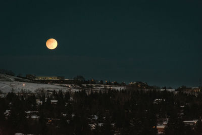 Scenic view of moon at night