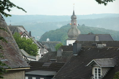 Townscape against sky