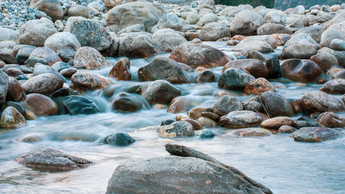 Rocks in sea