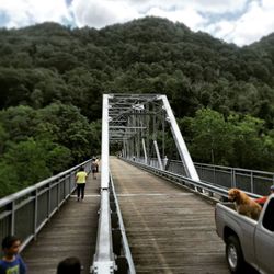 Footbridge in a bridge