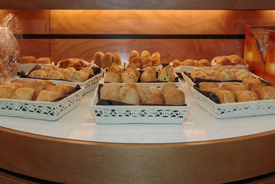 Close-up of cake for sale in store