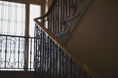 Spiral staircase of building