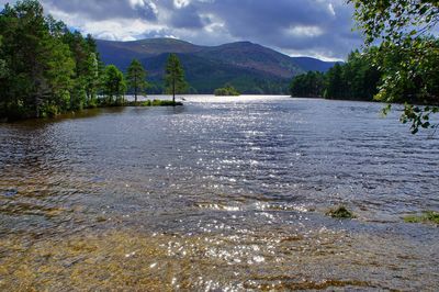Scenic view of river against sky