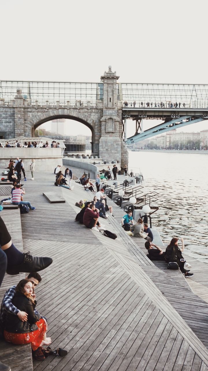 PEOPLE ON BRIDGE