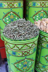 Close-up of vegetables for sale in market