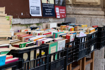 Close-up of books