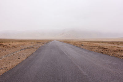 Road passing through a desert