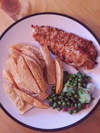 Close-up of meal served in plate