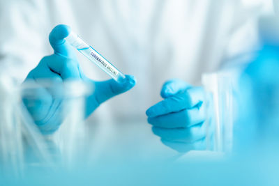 Close-up of human hand