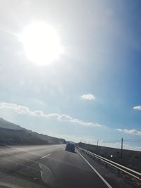 Highway against sky