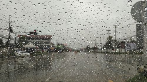 Raindrops on glass window