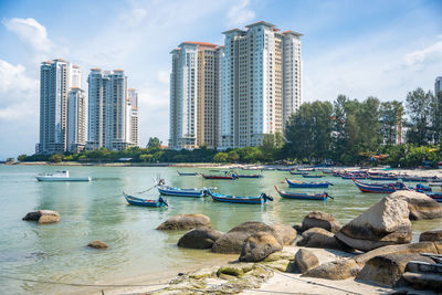 Scenic view of sea against sky