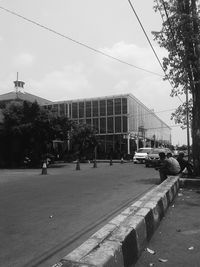 Cars on road in city