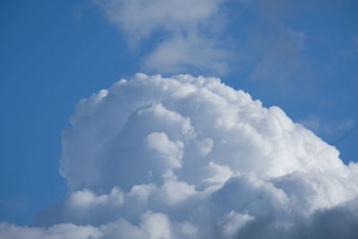 Low angle view of clouds in sky