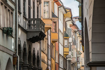 Low angle view of buildings in city