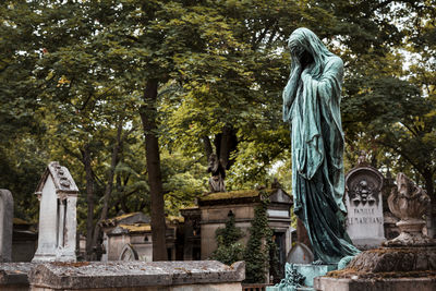 Statue in cemetery