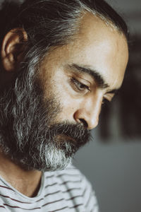 Close-up portrait of a man