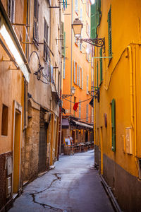 Street amidst buildings in city