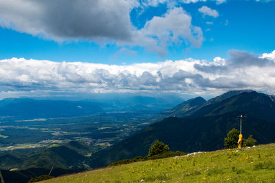 Scenic view of landscape against sky