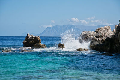 Scenic view of sea against sky