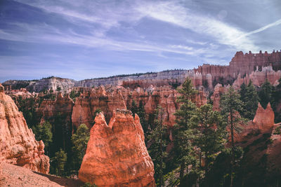 View of rock formations