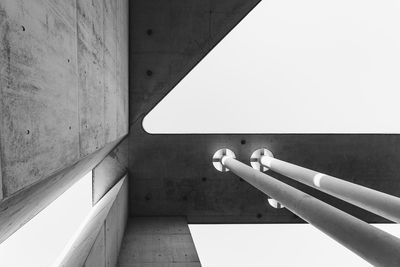 Directly below shot of building against sky