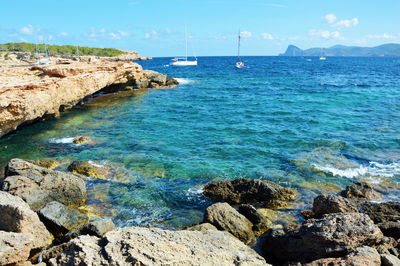 Scenic view of sea against sky