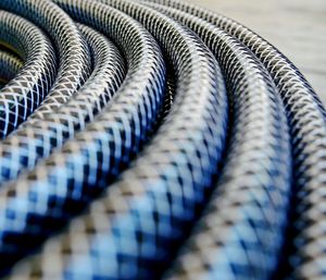 Close-up of patterned pipes