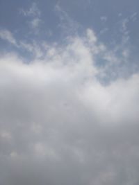 Low angle view of clouds in sky