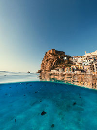 Scilla, a tourist hamlet in the calabrian sea