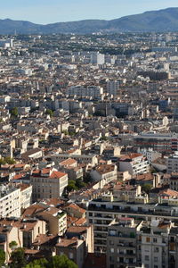 Aerial view of townscape
