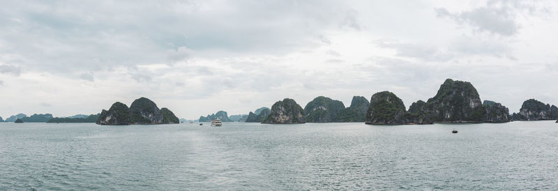 Panoramic view of sea against sky