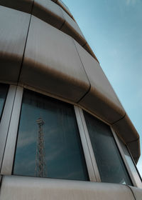 Low angle view of modern building against sky