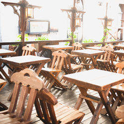Close-up of wooden door