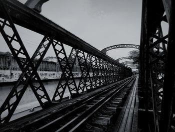 Low angle view of bridge against sky