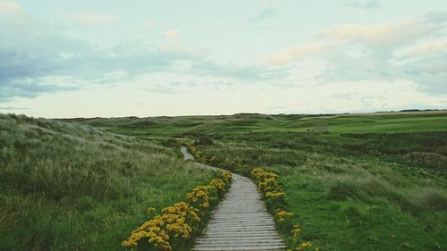 Footpath against sky