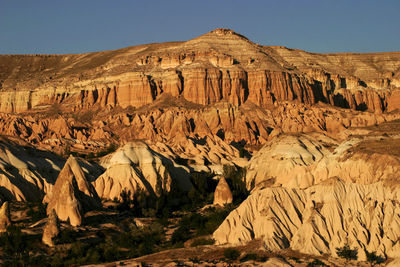 View of rock formations