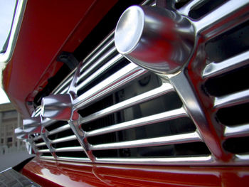 Close-up of vintage car