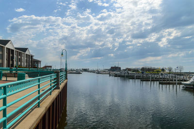 View of buildings at waterfront